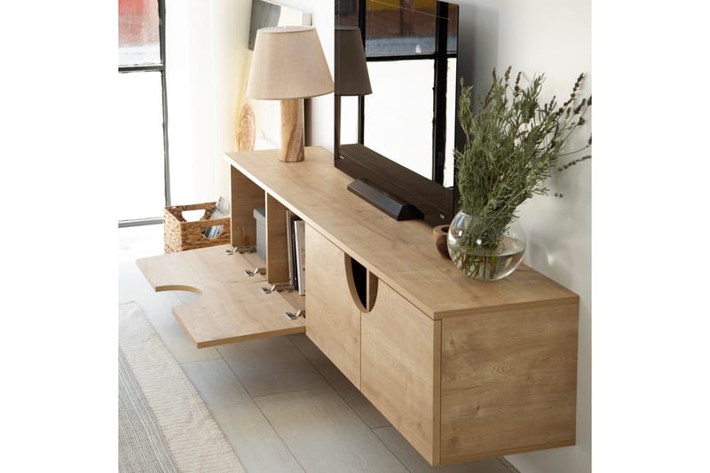 Tv-taso Grotte 180 cm - Tammi - Huonekalut - TV- & Mediakalusteet - Tv taso & Mediataso