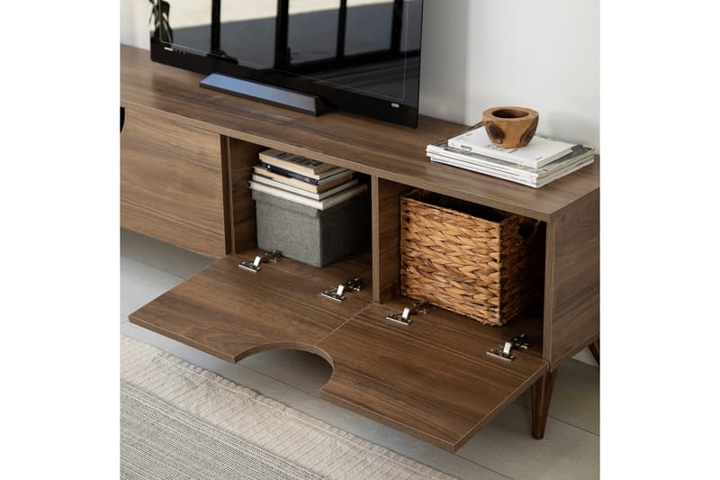 Tv-taso Grotte 180 cm - Pähkinä - Huonekalut - TV- & Mediakalusteet - Tv taso & Mediataso