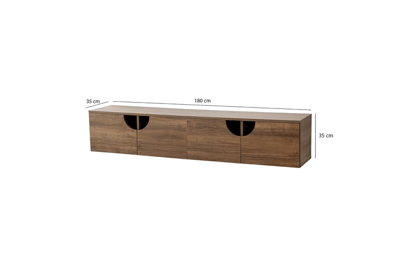 Tv-taso Grotte 180 cm - Pähkinä - Huonekalut - TV- & Mediakalusteet - Tv taso & Mediataso