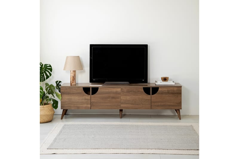 Tv-taso Grotte 180 cm - Pähkinä - Huonekalut - TV- & Mediakalusteet - Tv taso & Mediataso