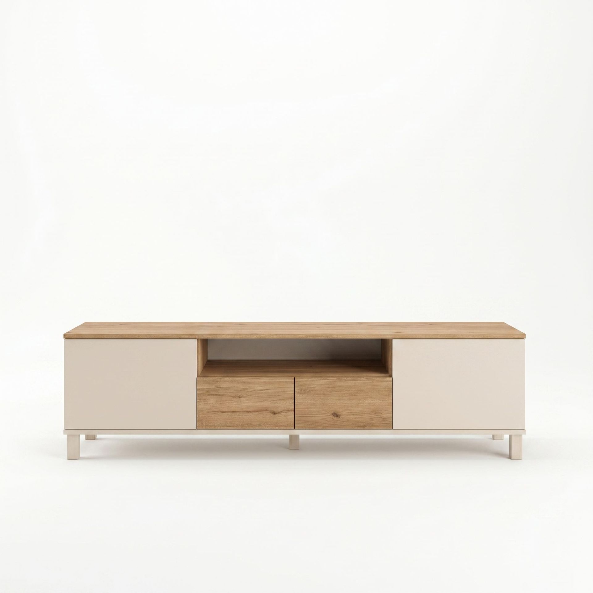 TV-taso Hanah Home Mood (180 x 49,2 x 35 cm) Hiekkatammi - Hiekka ja tammi
