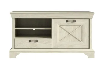 TV-taso Hareholme 123 cm - Valkoinen - Huonekalut - TV- & Mediakalusteet - Tv taso & Mediataso