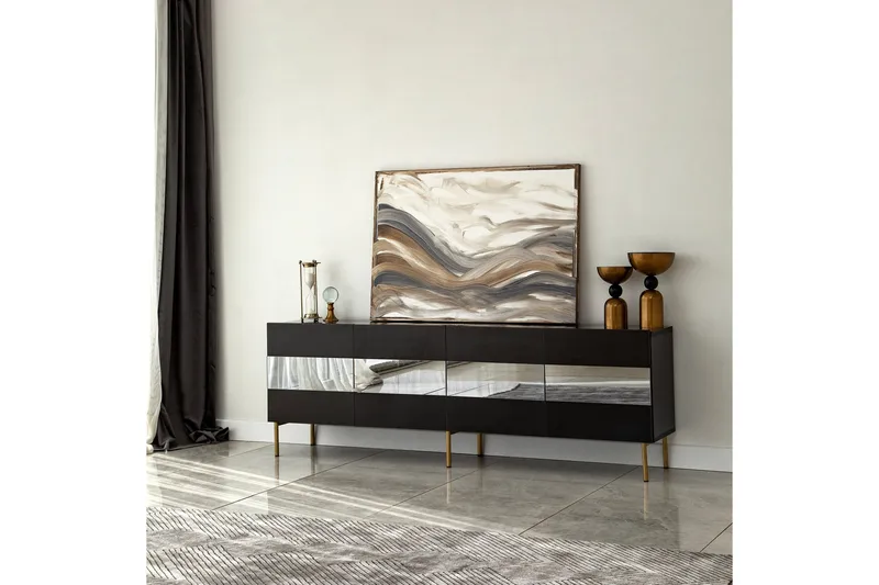 Tv-taso Haripala 180 cm - Harmaa - Huonekalut - TV- & Mediakalusteet - Tv taso & Mediataso