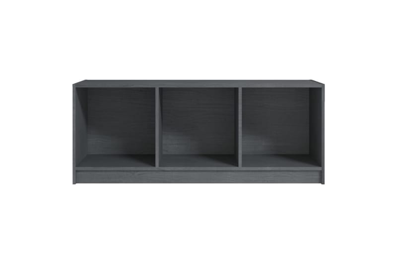 TV-taso harmaa 104x33x41 cm täysi mänty - Harmaa - Huonekalut - TV- & Mediakalusteet - Tv taso & Mediataso