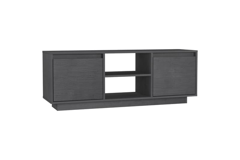 TV-taso harmaa 110x30x40 cm täysi mänty - Harmaa - Huonekalut - TV- & Mediakalusteet - Tv taso & Mediataso