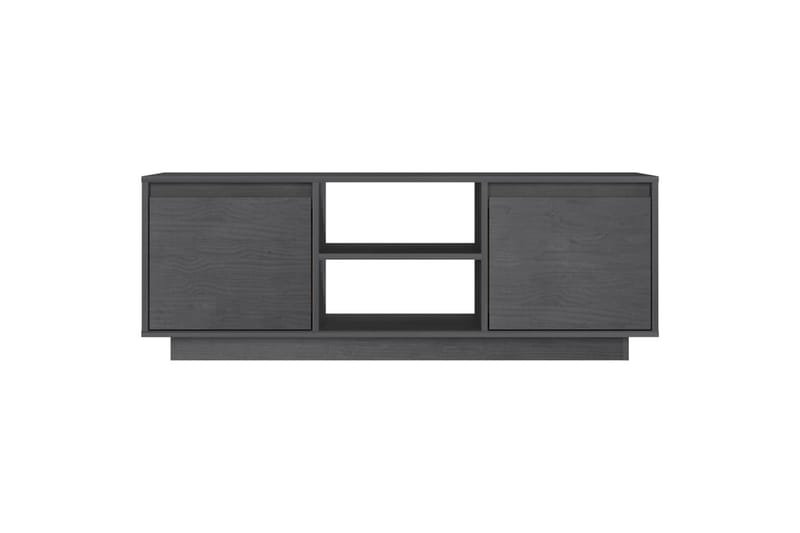 TV-taso harmaa 110x30x40 cm täysi mänty - Harmaa - Huonekalut - TV- & Mediakalusteet - Tv taso & Mediataso