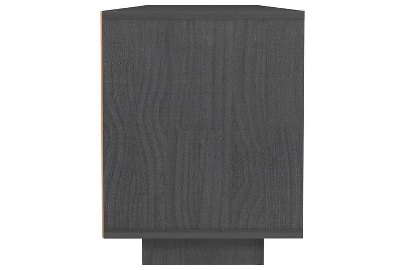 TV-taso harmaa 110x30x40 cm täysi mänty - Harmaa - Huonekalut - TV- & Mediakalusteet - Tv taso & Mediataso