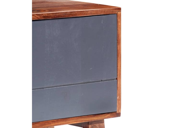 TV-taso harmaa 140x30x45 cm täysi seesampuu - Harmaa - Huonekalut - TV- & Mediakalusteet - Tv taso & Mediataso