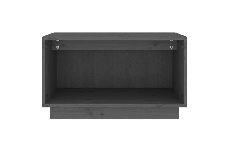 TV-taso harmaa 60x35x35 cm täysi mänty - Harmaa - Huonekalut - TV- & Mediakalusteet - Tv taso & Mediataso