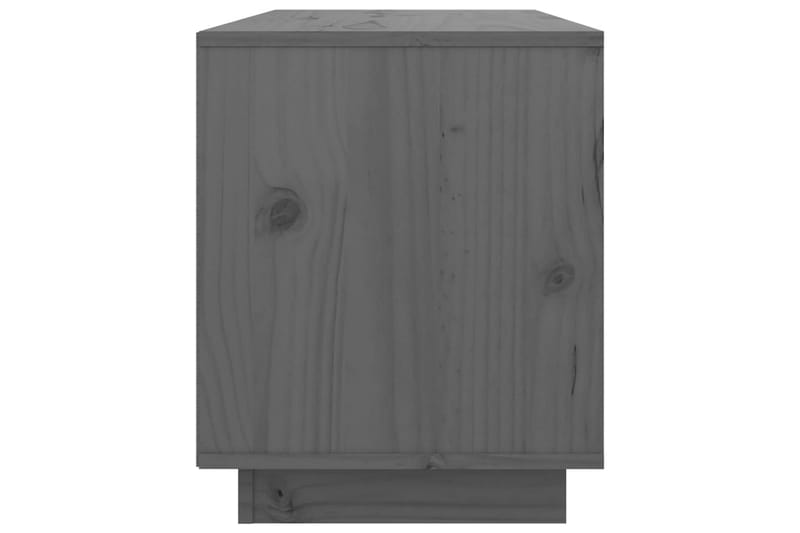 TV-taso harmaa 74x35x44 cm täysi mänty - Harmaa - Huonekalut - TV- & Mediakalusteet - Tv taso & Mediataso