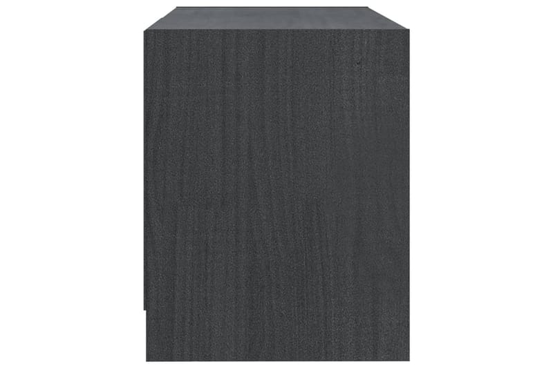 TV-taso harmaa 80x31x39 cm täysi mänty - Harmaa - Huonekalut - TV- & Mediakalusteet - Tv taso & Mediataso