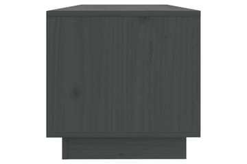 TV-taso harmaa 90x35x35 cm täysi mänty - Harmaa - Huonekalut - TV- & Mediakalusteet - Tv taso & Mediataso