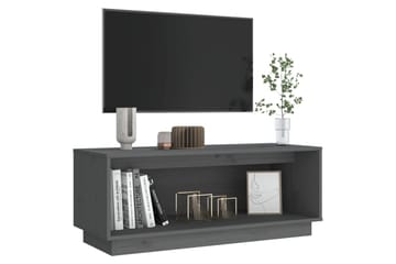 TV-taso harmaa 90x35x35 cm täysi mänty - Harmaa - Huonekalut - TV- & Mediakalusteet - Tv taso & Mediataso
