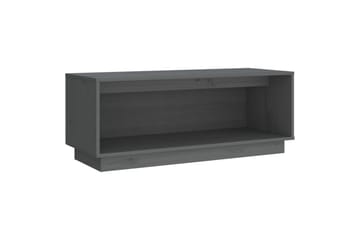 TV-taso harmaa 90x35x35 cm täysi mänty - Harmaa - Huonekalut - TV- & Mediakalusteet - Tv taso & Mediataso