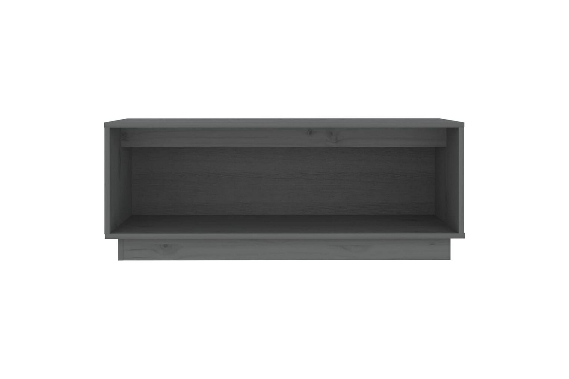 TV-taso harmaa 90x35x35 cm täysi mänty - Harmaa - Huonekalut - TV- & Mediakalusteet - Tv taso & Mediataso