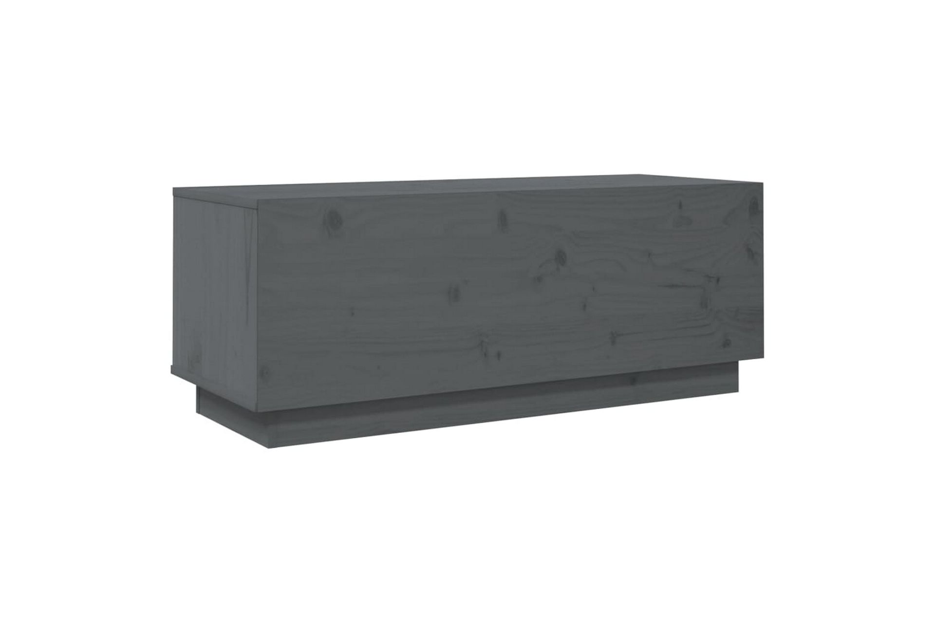 TV-taso harmaa 90x35x35 cm täysi mänty - Harmaa - Huonekalut - TV- & Mediakalusteet - Tv taso & Mediataso
