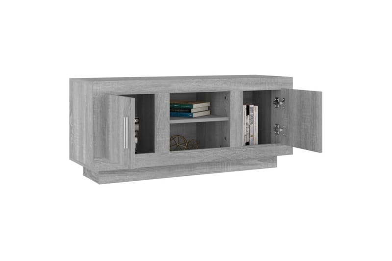 TV-taso harmaa Sonoma 102x35x45 cm tekninen puu - Harmaa - Huonekalut - TV- & Mediakalusteet - Tv taso & Mediataso