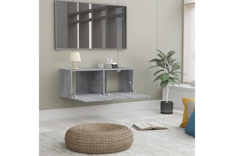 TV-taso harmaa Sonoma 80x30x30 cm tekninen puu - Harmaa - Huonekalut - TV- & Mediakalusteet - Tv taso & Mediataso