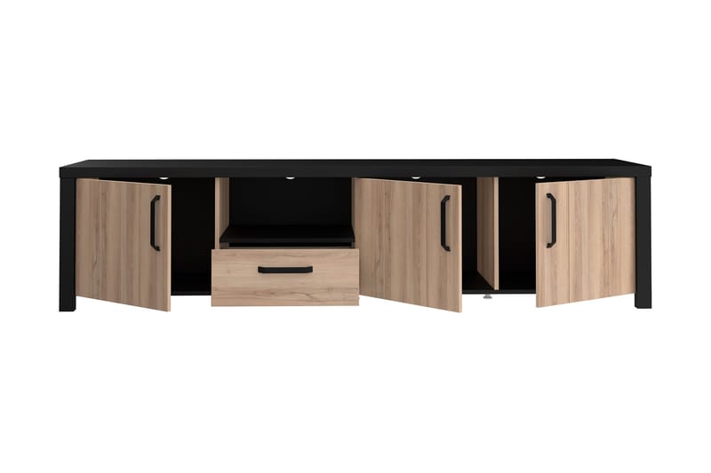 TV-taso Havdar 210 cm - Ruskea/Musta - Huonekalut - TV- & Mediakalusteet - Tv taso & Mediataso