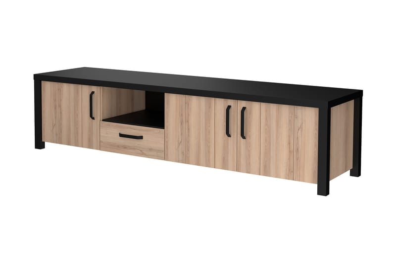 TV-taso Havdar 210 cm - Ruskea/Musta - Huonekalut - TV- & Mediakalusteet - Tv taso & Mediataso