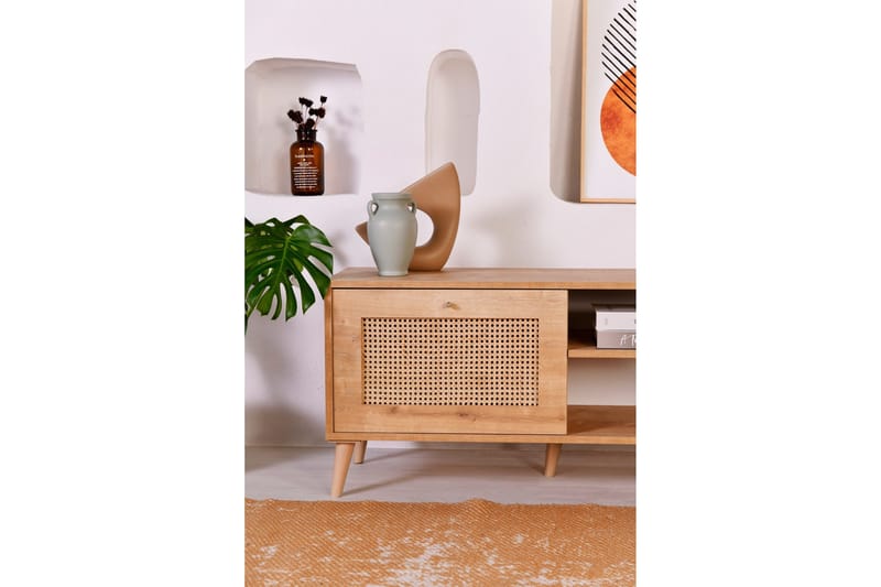 Tv-taso Hazeran 180 cm - Tammi - Huonekalut - TV- & Mediakalusteet - Tv taso & Mediataso