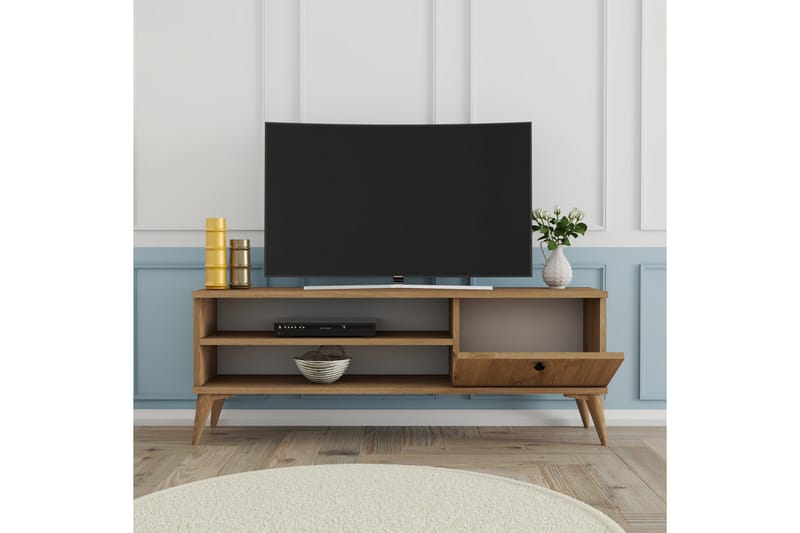TV-taso Herston 120 cm - Luonnonväri - Huonekalut - TV- & Mediakalusteet - Tv taso & Mediataso