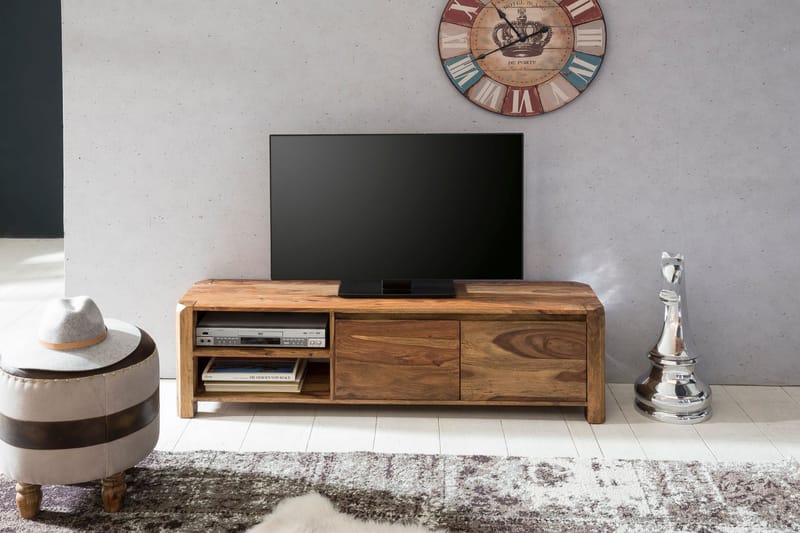 TV-taso Hillingdon 140 cm - Puu/Luonnonväri - Huonekalut - TV- & Mediakalusteet - Tv taso & Mediataso