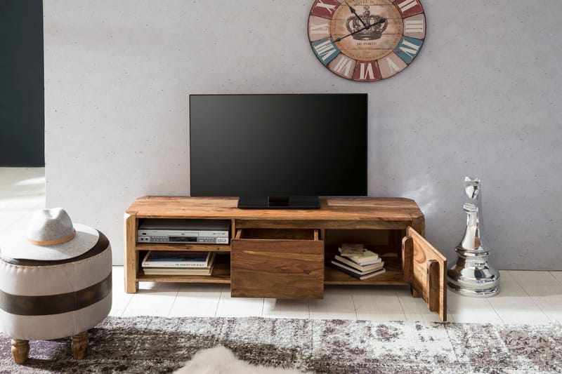 TV-taso Hillingdon 140 cm - Puu/Luonnonväri - Huonekalut - TV- & Mediakalusteet - Tv taso & Mediataso