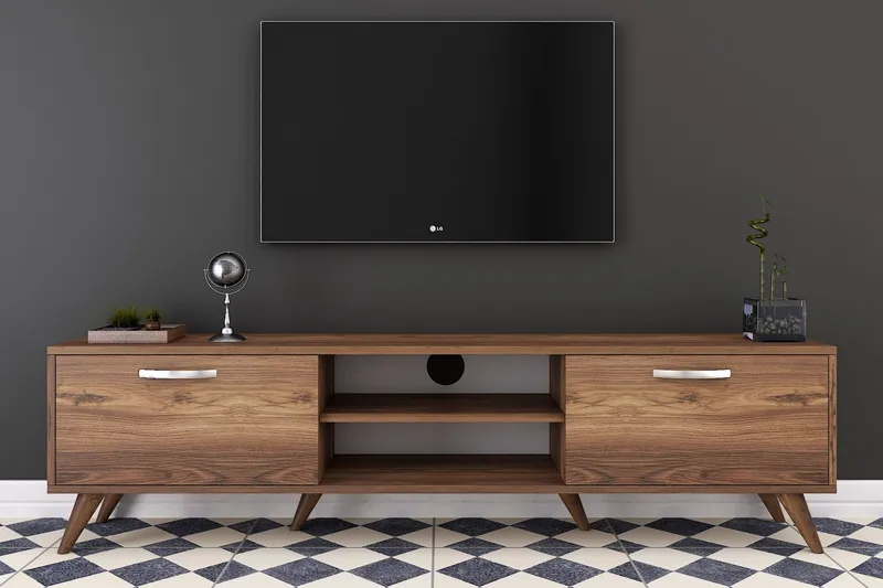 TV-taso Horveryd 180 cm - Ruskea - Huonekalut - TV- & Mediakalusteet - Tv taso & Mediataso