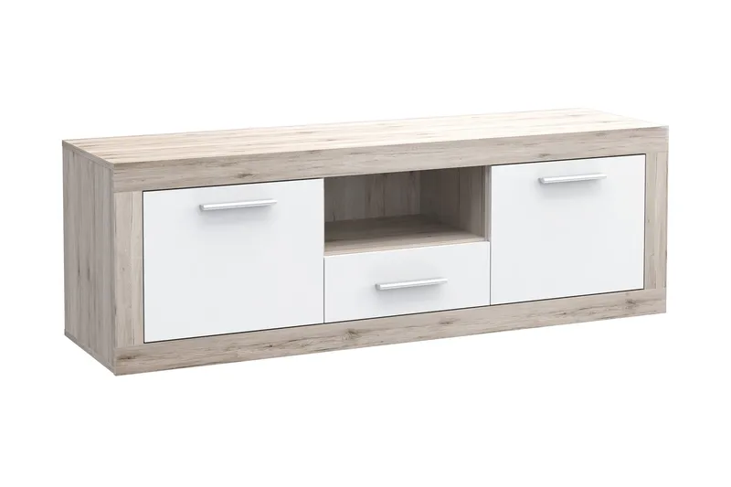 TV-taso Humberson 148 cm, Ruskea/Valkoinen