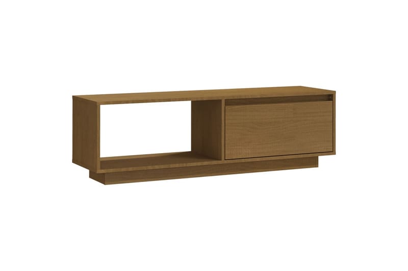 TV-taso hunajanruskea 110x30x33,5 cm täysi mänty - Ruskea - Huonekalut - TV- & Mediakalusteet - Tv taso & Mediataso