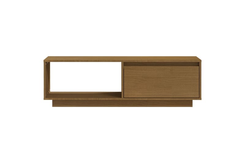 TV-taso hunajanruskea 110x30x33,5 cm täysi mänty - Ruskea - Huonekalut - TV- & Mediakalusteet - Tv taso & Mediataso