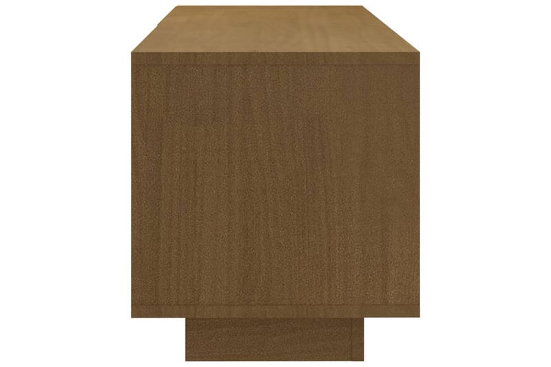 TV-taso hunajanruskea 110x30x33,5 cm täysi mänty - Ruskea - Huonekalut - TV- & Mediakalusteet - Tv taso & Mediataso