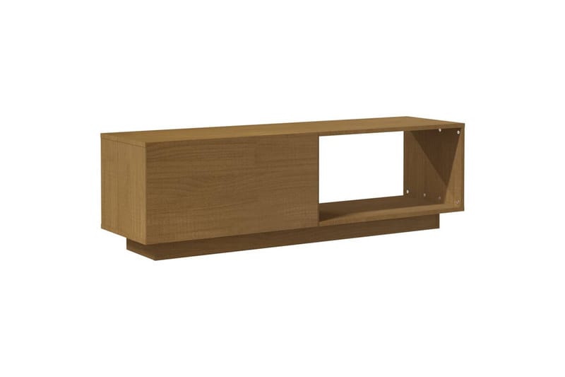 TV-taso hunajanruskea 110x30x33,5 cm täysi mänty - Ruskea - Huonekalut - TV- & Mediakalusteet - Tv taso & Mediataso