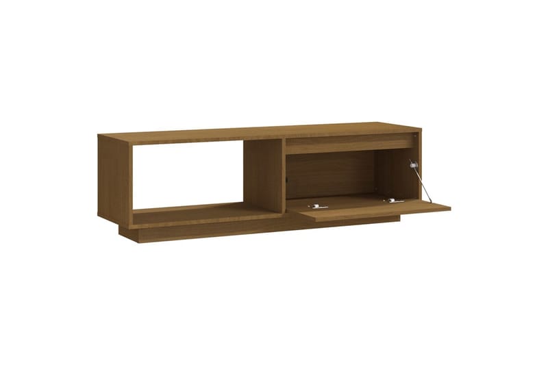 TV-taso hunajanruskea 110x30x33,5 cm täysi mänty - Ruskea - Huonekalut - TV- & Mediakalusteet - Tv taso & Mediataso
