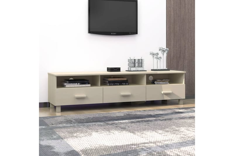 TV-taso hunajanruskea 158x40x40 cm täysi mänty - Ruskea - Huonekalut - TV- & Mediakalusteet - Tv taso & Mediataso