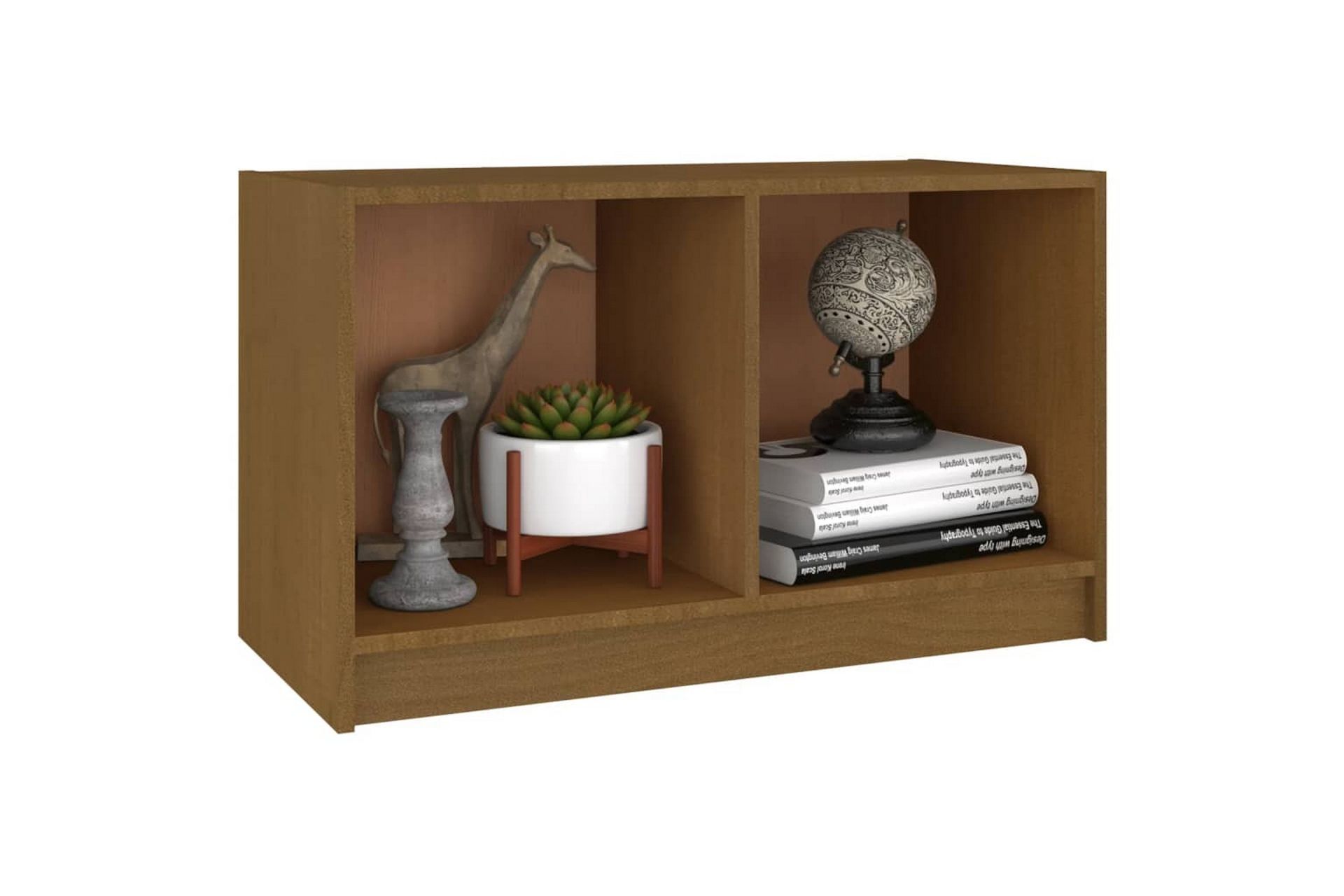 TV-taso hunajanruskea 70x33x42 cm täysi mänty - Ruskea - Huonekalut - TV- & Mediakalusteet - Tv taso & Mediataso