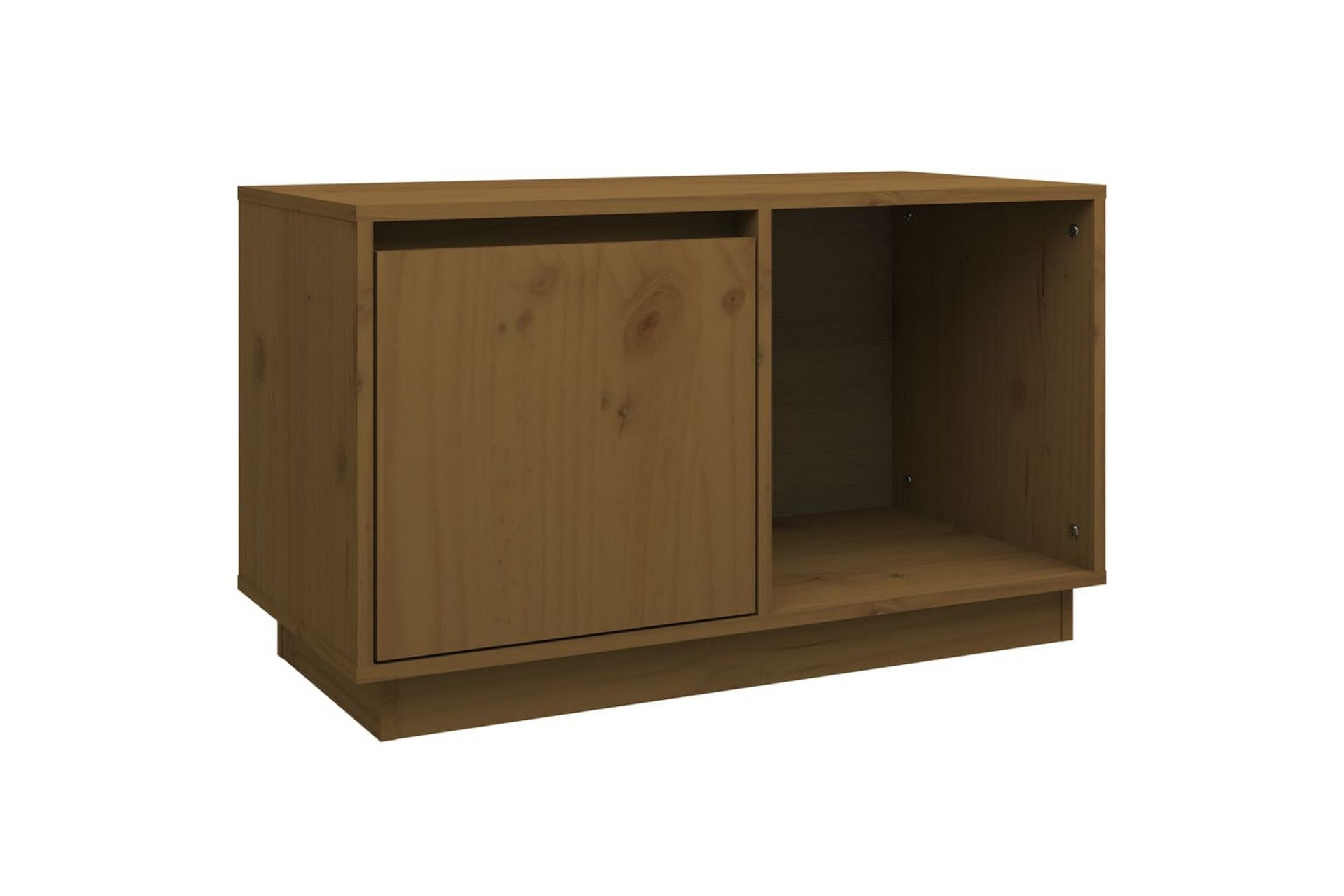 TV-taso hunajanruskea 74x35x44 cm täysi mänty - Ruskea - Huonekalut - TV- & Mediakalusteet - Tv taso & Mediataso