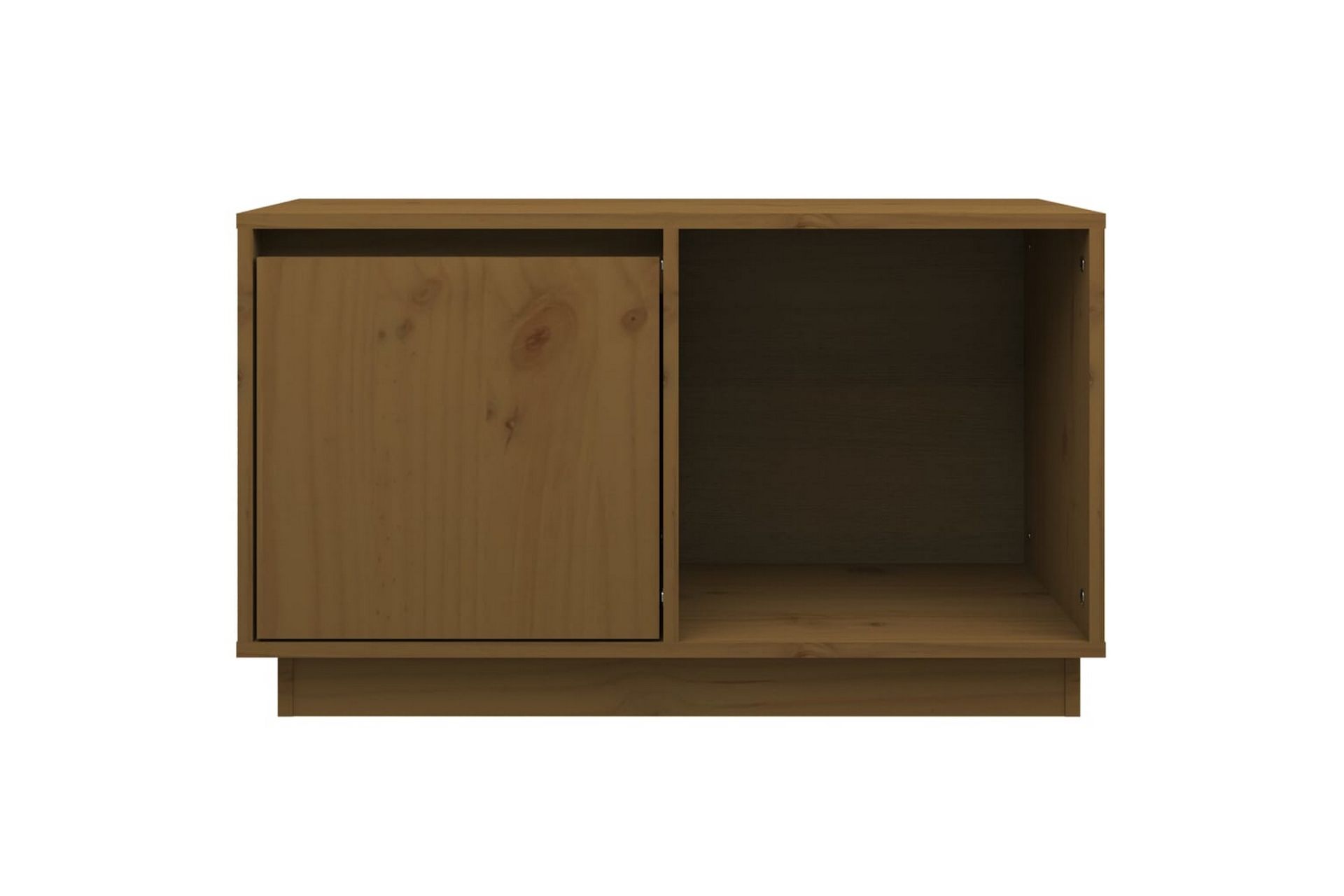 TV-taso hunajanruskea 74x35x44 cm täysi mänty - Ruskea - Huonekalut - TV- & Mediakalusteet - Tv taso & Mediataso