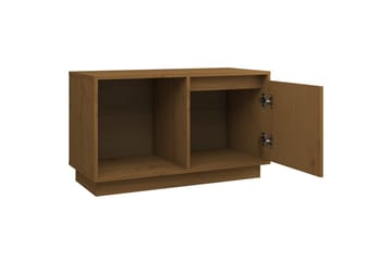 TV-taso hunajanruskea 74x35x44 cm täysi mänty - Ruskea - Huonekalut - TV- & Mediakalusteet - Tv taso & Mediataso