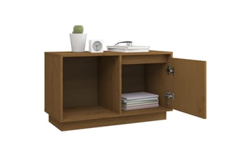 TV-taso hunajanruskea 74x35x44 cm täysi mänty - Ruskea - Huonekalut - TV- & Mediakalusteet - Tv taso & Mediataso