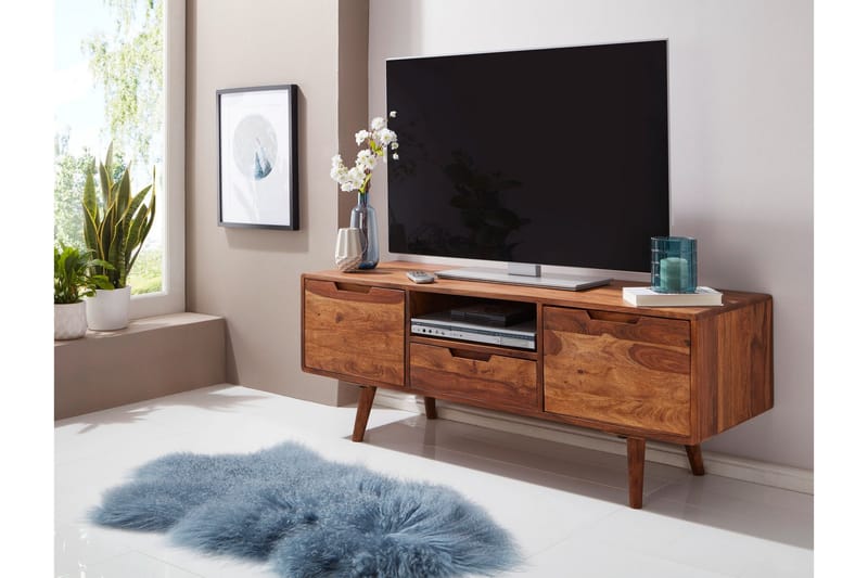 TV-taso Huntscarth 135 cm - Puu/Luonnonväri - Huonekalut - TV- & Mediakalusteet - Tv taso & Mediataso