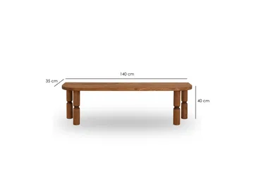Tv-taso Ida 140 cm - Ruskea - Huonekalut - TV- & Mediakalusteet - Tv taso & Mediataso
