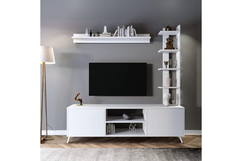 TV-taso Isparkis 180 cm - Valkoinen - Huonekalut - TV- & Mediakalusteet - Tv taso & Mediataso