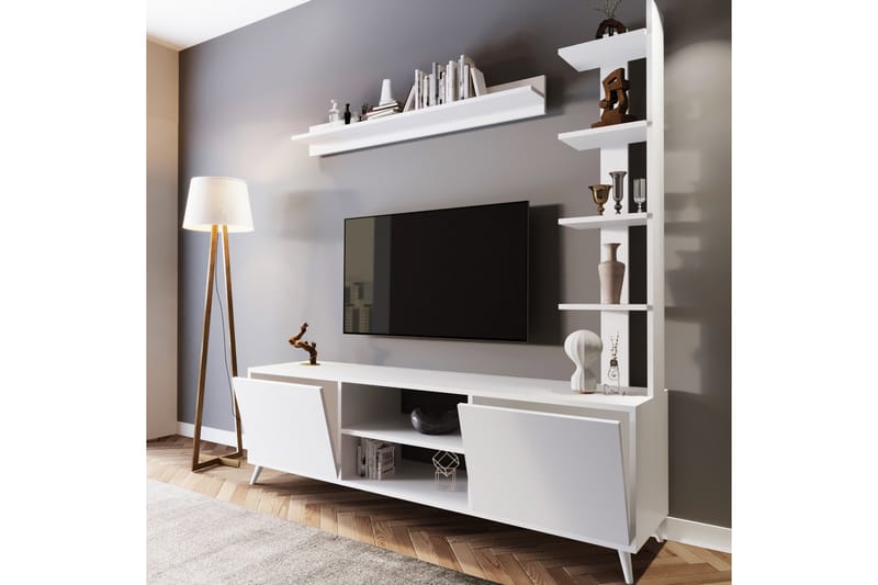 TV-taso Isparkis 180 cm - Valkoinen - Huonekalut - TV- & Mediakalusteet - Tv taso & Mediataso