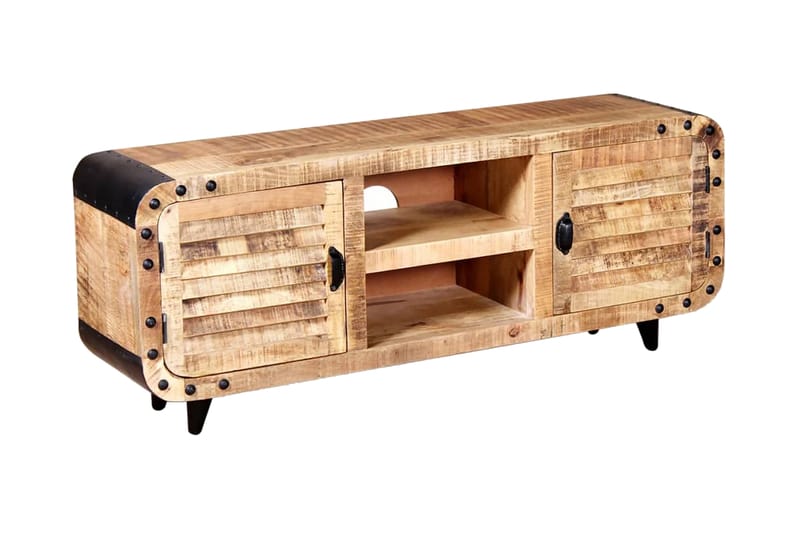 TV-taso Karkea mangopuu 120x30x50 cm - Ruskea - Huonekalut - TV- & Mediakalusteet - Tv taso & Mediataso