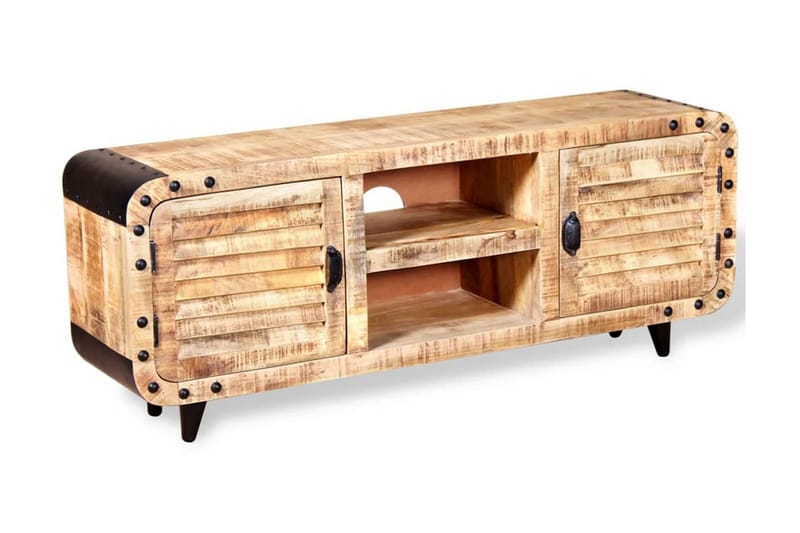 TV-taso Karkea mangopuu 120x30x50 cm - Ruskea - Huonekalut - TV- & Mediakalusteet - Tv taso & Mediataso