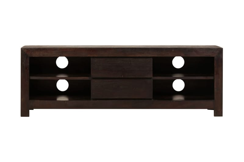 TV-taso kiinteä akaasiapuu 120x30x40 cm tummanruskea - Ruskea - Huonekalut - TV- & Mediakalusteet - Tv taso & Mediataso