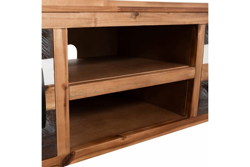 TV-taso kiinteä akaasiapuu 120x35x40 cm - Ruskea - Huonekalut - TV- & Mediakalusteet - Tv taso & Mediataso