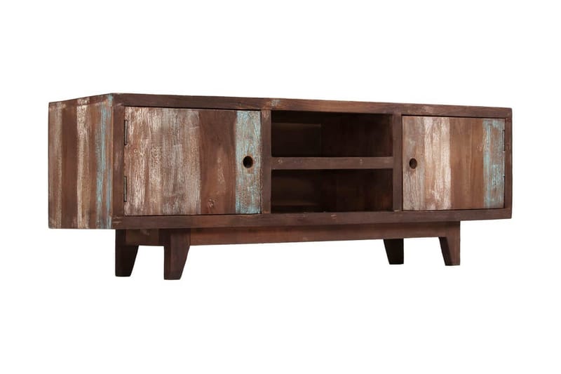 TV-taso kiinteä akaasiapuu vintagetyyli 118x30x40 cm - Ruskea - Huonekalut - TV- & Mediakalusteet - Tv taso & Mediataso